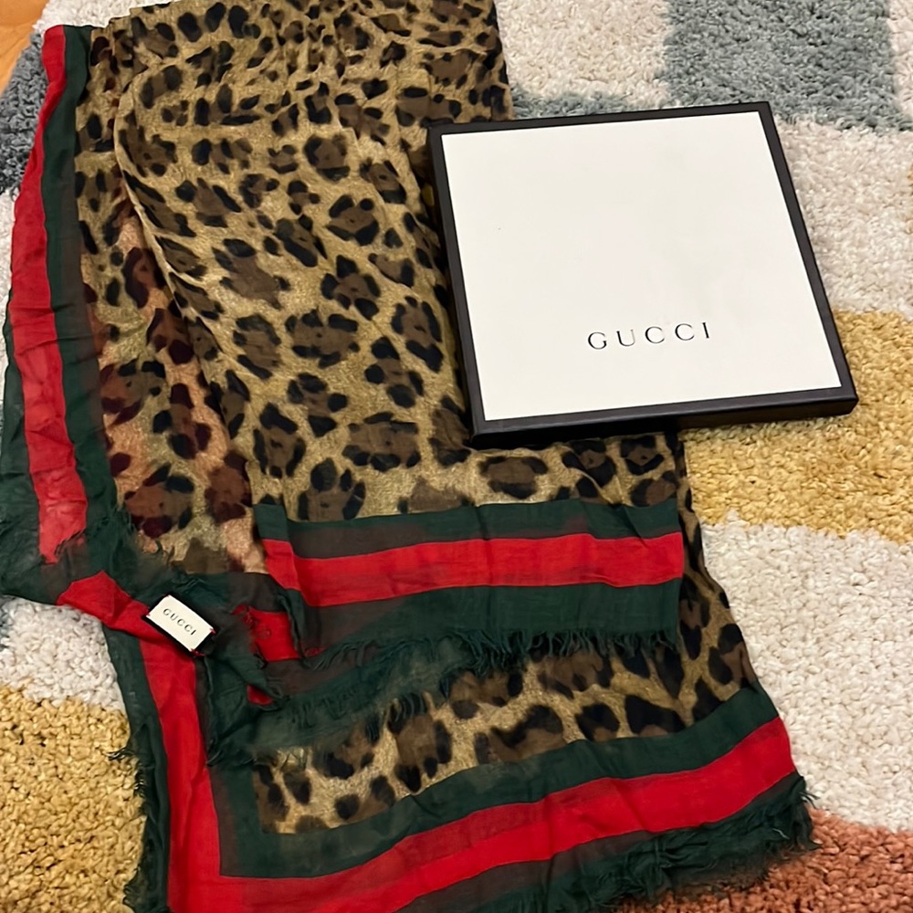 Authentic Gucci silk scarf